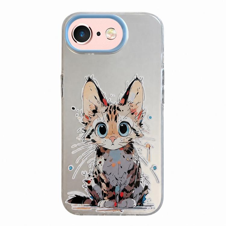 Série de peinture à l'huile de motif animal PC + étui de téléphone en TPU, For iPhone 6s / 6