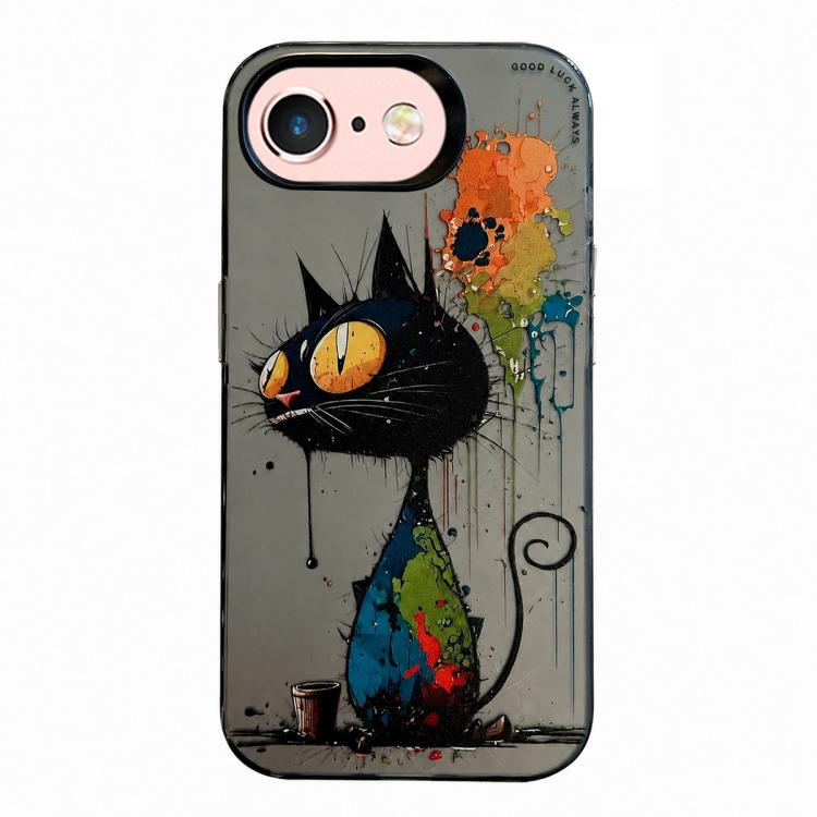 Série de peinture à l'huile de motif animal PC + étui de téléphone en TPU, For iPhone 6s / 6