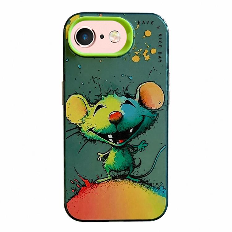 Série de peinture à l'huile de motif animal PC + étui de téléphone en TPU, For iPhone 6s / 6