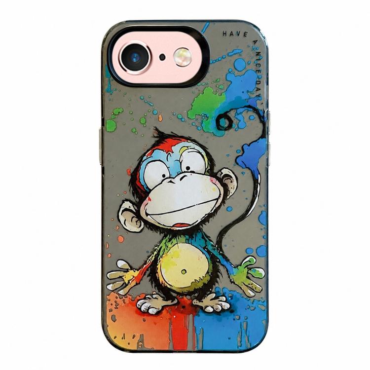 Série de peinture à l'huile de motif animal PC + étui de téléphone en TPU, For iPhone 6s / 6