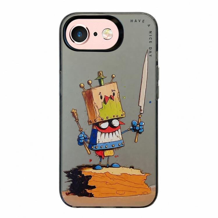 Série de peinture à l'huile de motif animal PC + étui de téléphone en TPU, For iPhone 6s / 6