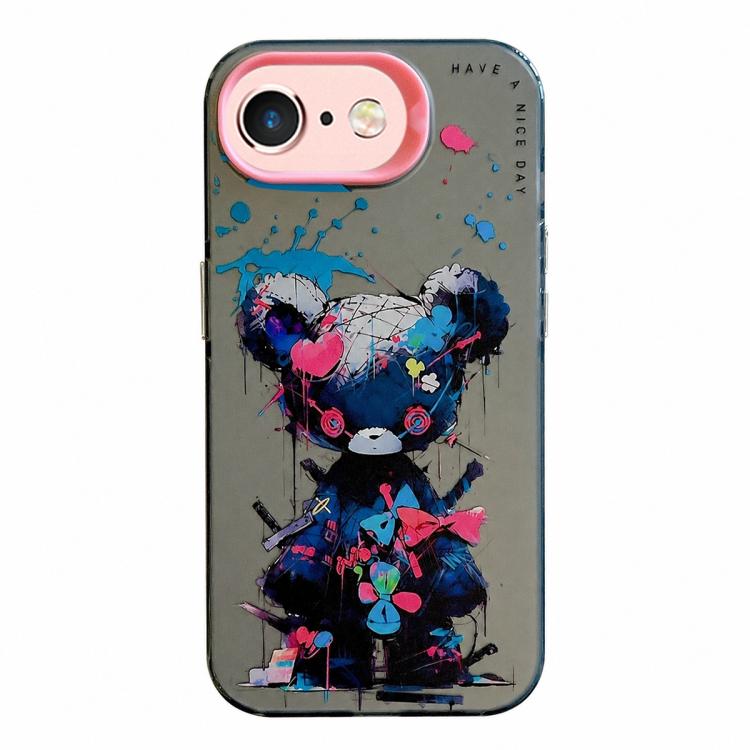 Série de peinture à l'huile de motif animal PC + étui de téléphone en TPU, For iPhone 6s / 6