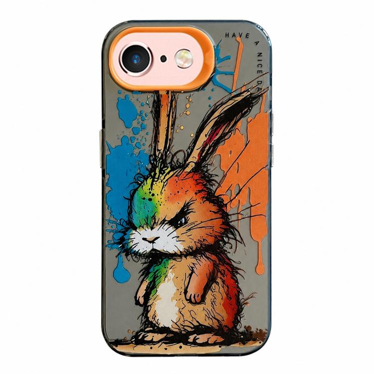 Série de peinture à l'huile de motif animal PC + étui de téléphone en TPU, For iPhone 6s / 6