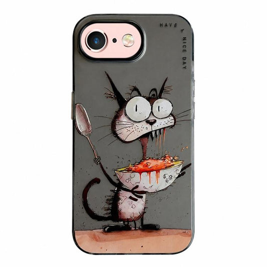 Série de peinture à l'huile de motif animal PC + étui de téléphone en TPU, For iPhone 6s Plus / 6 Plus