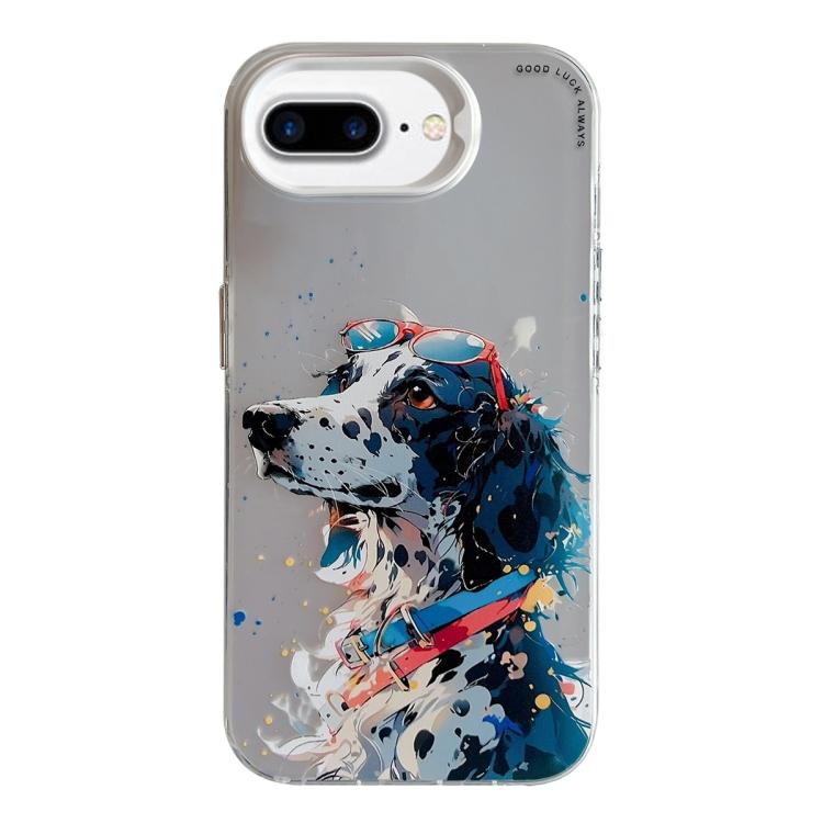 Série de peinture à l'huile de motif animal PC + étui de téléphone en TPU, For iPhone 7 Plus / 8 Plus
