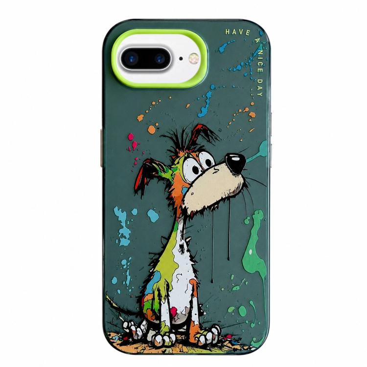 Série de peinture à l'huile de motif animal PC + étui de téléphone en TPU, For iPhone 7 Plus / 8 Plus