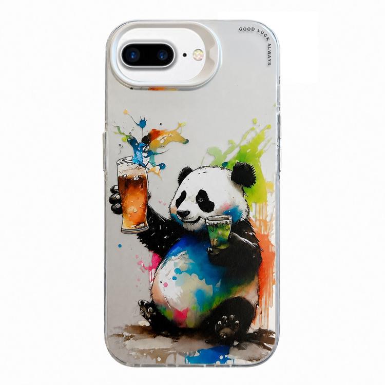 Série de peinture à l'huile de motif animal PC + étui de téléphone en TPU, For iPhone 7 Plus / 8 Plus