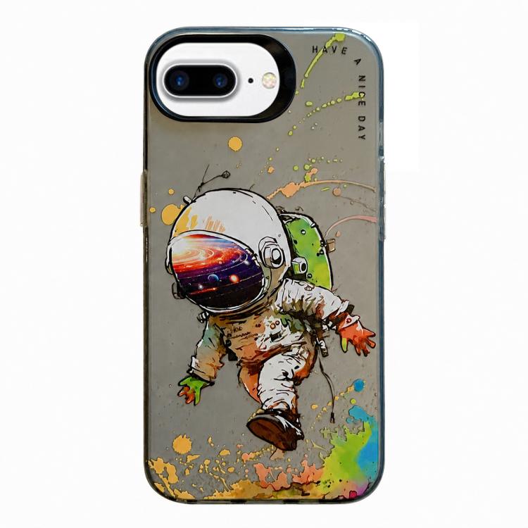 Série de peinture à l'huile de motif animal PC + étui de téléphone en TPU, For iPhone 7 Plus / 8 Plus