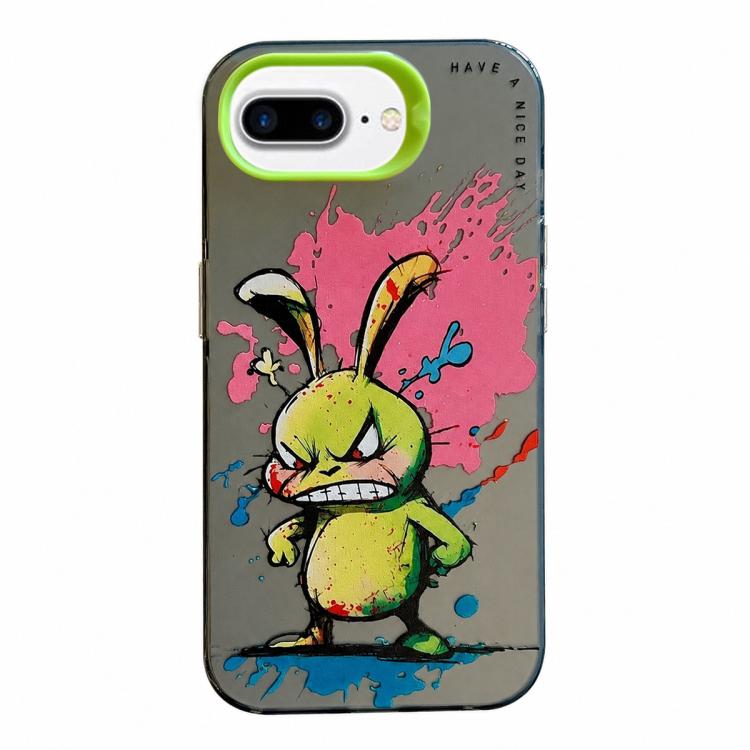 Série de peinture à l'huile de motif animal PC + étui de téléphone en TPU, For iPhone 7 Plus / 8 Plus