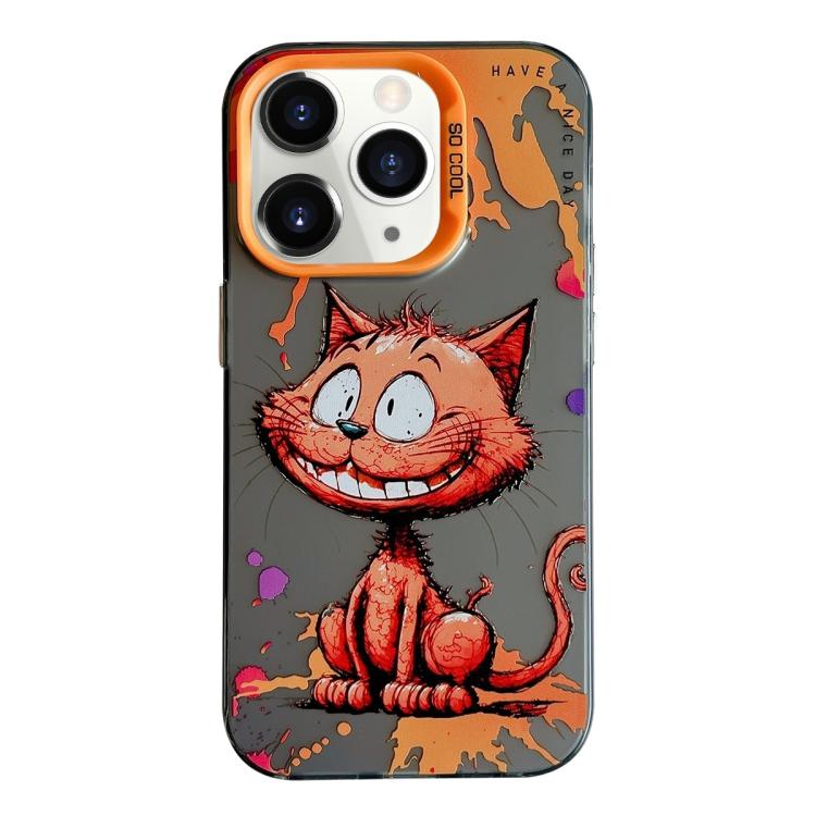 Série de peinture à l'huile de motif animal PC + étui de téléphone en TPU, For iPhone 11 Pro