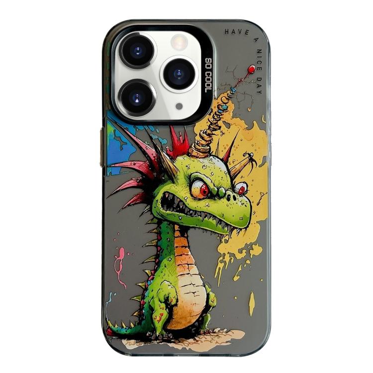 Série de peinture à l'huile de motif animal PC + étui de téléphone en TPU, For iPhone 11 Pro