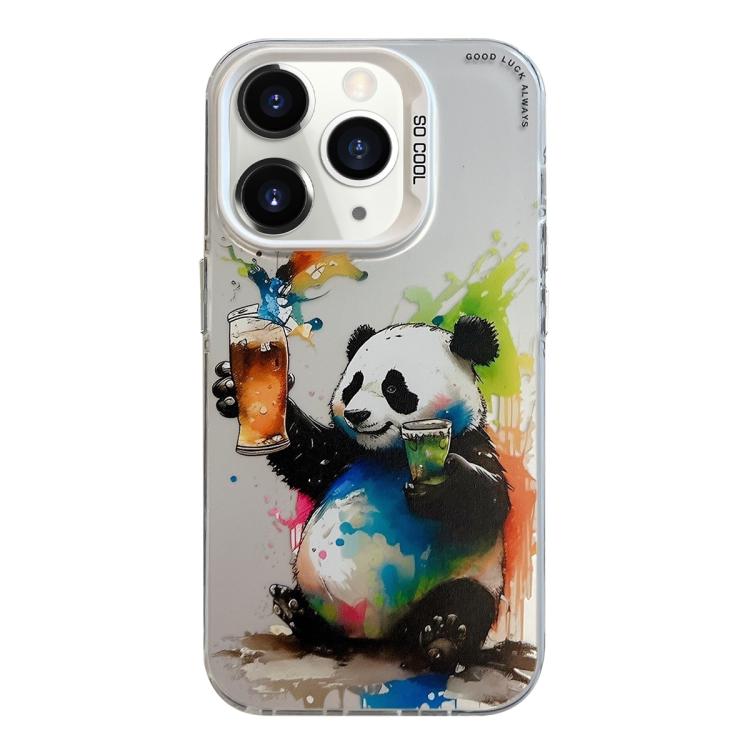 Série de peinture à l'huile de motif animal PC + étui de téléphone en TPU, For iPhone 11 Pro