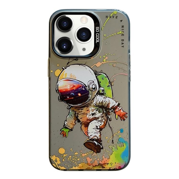 Série de peinture à l'huile de motif animal PC + étui de téléphone en TPU, For iPhone 11 Pro