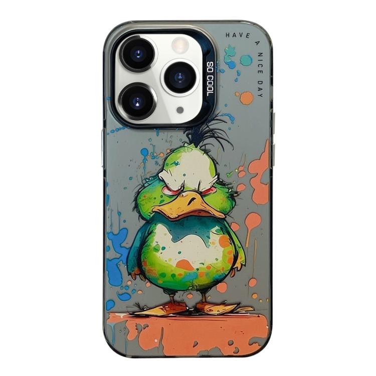 Série de peinture à l'huile de motif animal PC + étui de téléphone en TPU, For iPhone 11 Pro