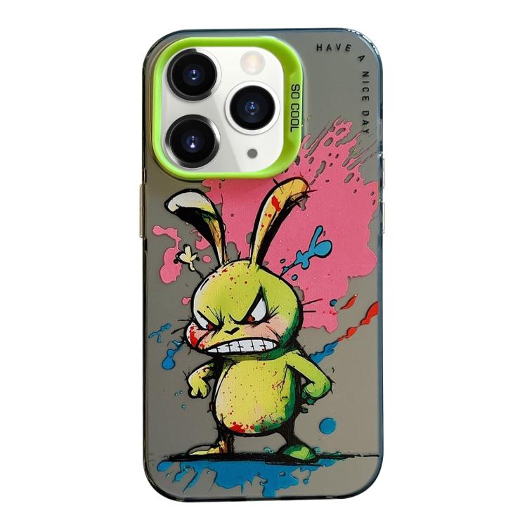 Série de peinture à l'huile de motif animal PC + étui de téléphone en TPU, For iPhone 11 Pro
