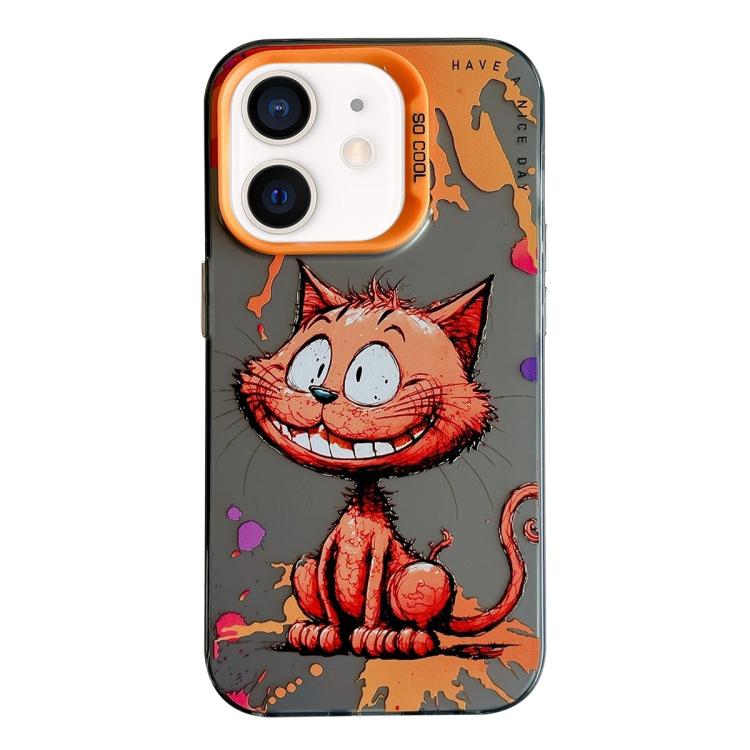 Série de peinture à l'huile de motifs animaliers en PC + coque en TPU, pour iPhone XS Max