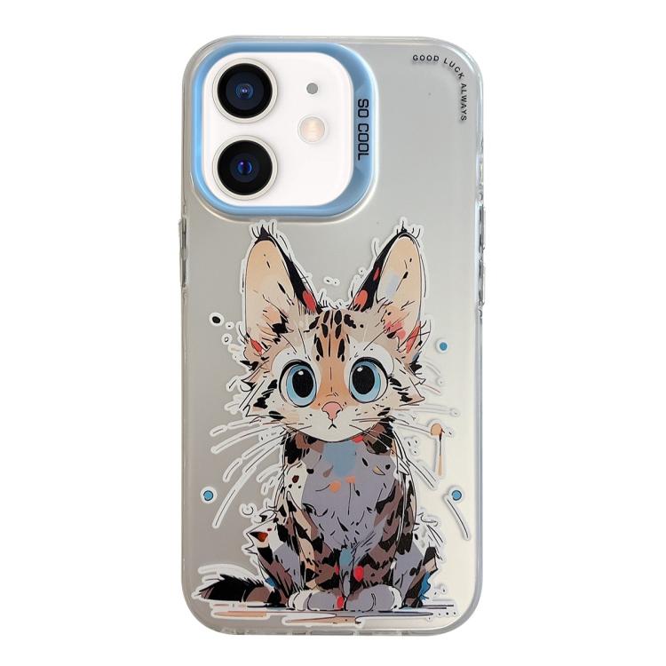 Série de peinture à l'huile de motifs animaliers en PC + coque en TPU, pour iPhone XS Max