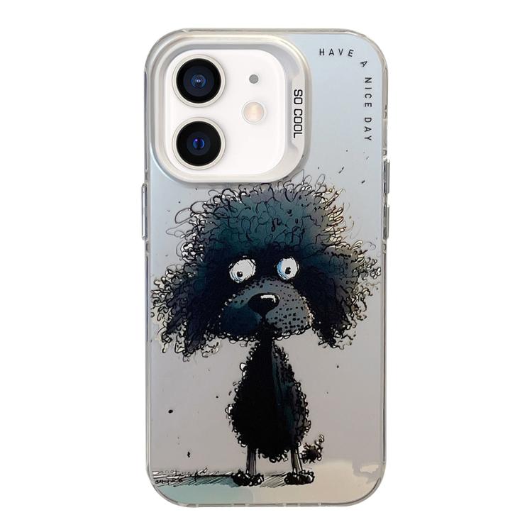 Série de peinture à l'huile de motifs animaliers en PC + coque en TPU, pour iPhone XS Max