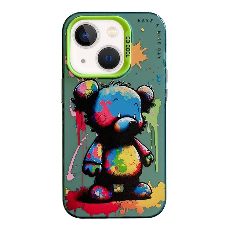 Série de peinture à l'huile de motifs animaliers en PC + coque en TPU, pour iPhone 12 Pro
