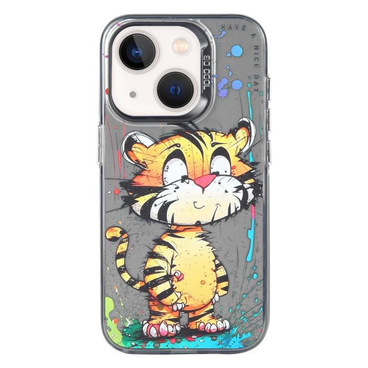 Série de peinture à l'huile de motifs animaliers en PC + coque en TPU, pour iPhone 12 Pro