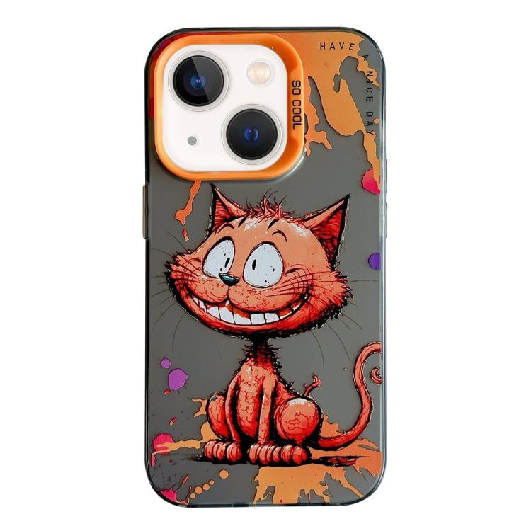 Série de peinture à l'huile de motifs animaliers en PC + coque en TPU, pour iPhone 12 Pro
