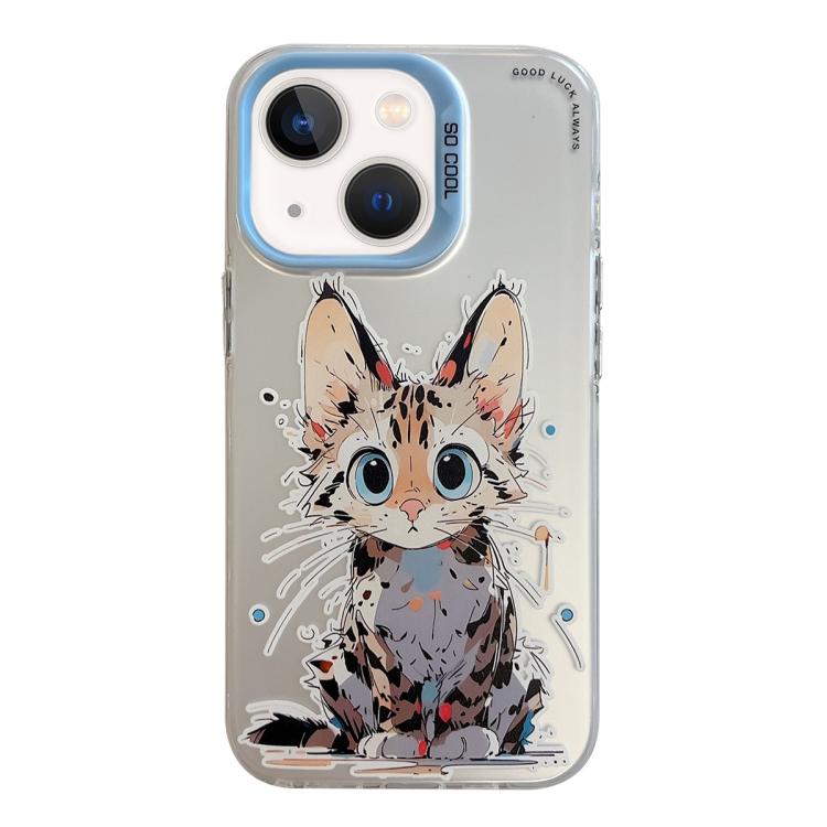 Série de peinture à l'huile de motifs animaliers en PC + coque en TPU, pour iPhone 12 Pro