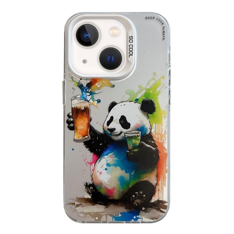 Série de peinture à l'huile de motifs animaliers en PC + coque en TPU, pour iPhone 12 Pro