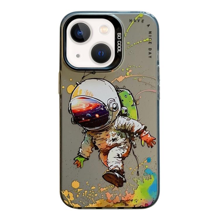 Série de peinture à l'huile de motifs animaliers en PC + coque en TPU, pour iPhone 12 Pro