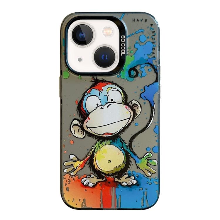 Série de peinture à l'huile de motifs animaliers en PC + coque en TPU, pour iPhone 12 Pro