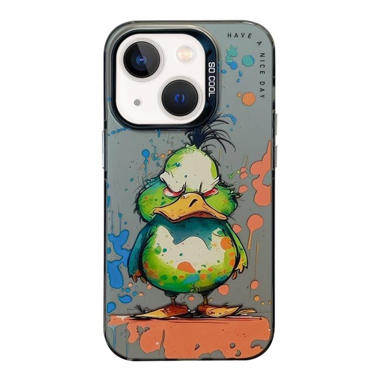 Série de peinture à l'huile de motifs animaliers en PC + coque en TPU, pour iPhone 12 Pro