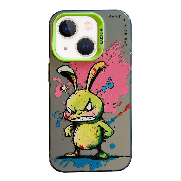 Série de peinture à l'huile de motifs animaliers en PC + coque en TPU, pour iPhone 12 Pro