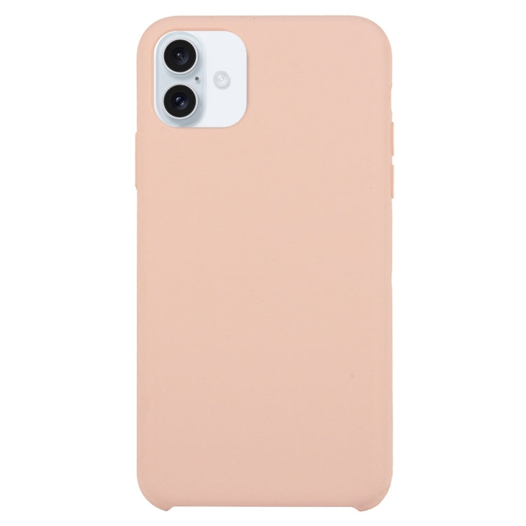 Coque en silicone solide pour  iPhone 16 Plus / 16 Pro.