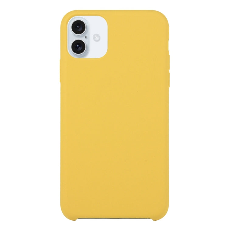 Coque en silicone solide pour  iPhone 16 Plus / 16 Pro.