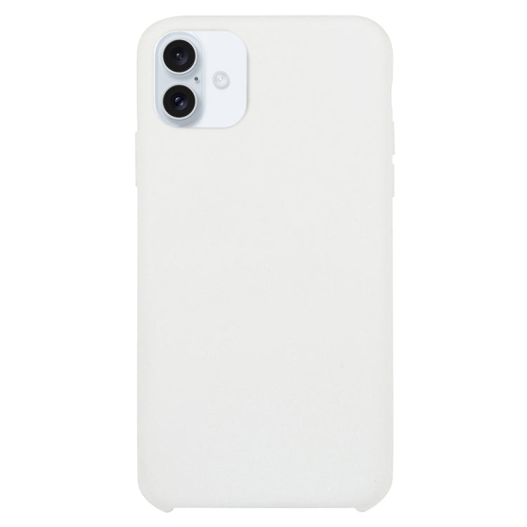 Coque en silicone solide pour  iPhone 16 Plus / 16 Pro.