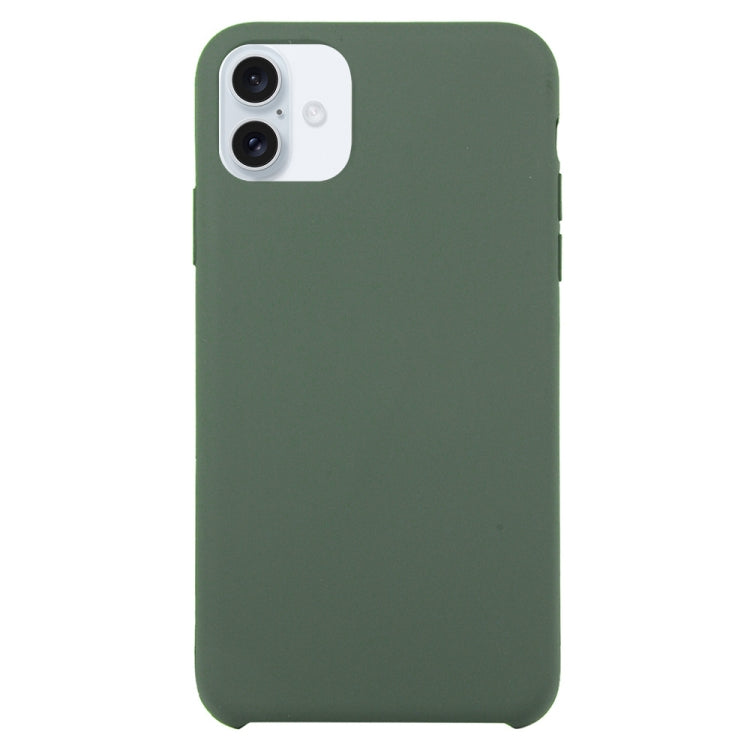 Coque en silicone solide pour  iPhone 16 Plus / 16 Pro.