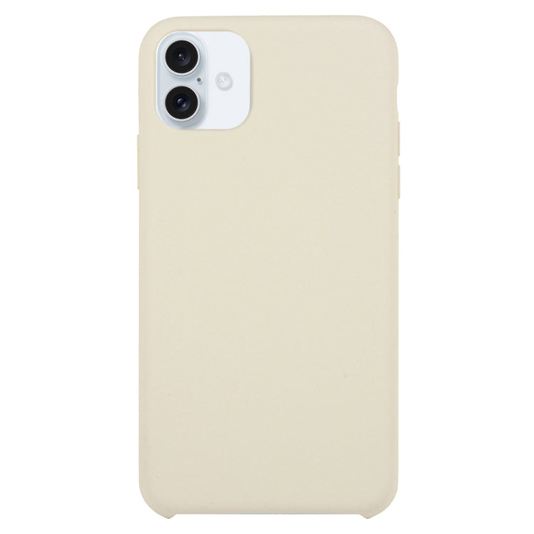 Coque en silicone solide pour  iPhone 16 Plus / 16 Pro.