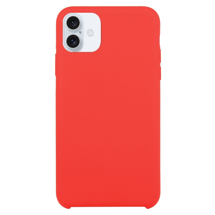 Coque en silicone solide pour  iPhone 16 Plus / 16 Pro.