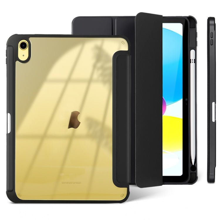 Étui pour tablette en cuir intelligent acrylique à 3 volets, For iPad mini 6 / mini 2024, For iPad Pro 11 2022 / 2021 / 2020, For iPad 10th Gen 10.9 2022, For iPad Air 2022 / 2020 10.9, For iPad Pro 10.5 / Air 2019