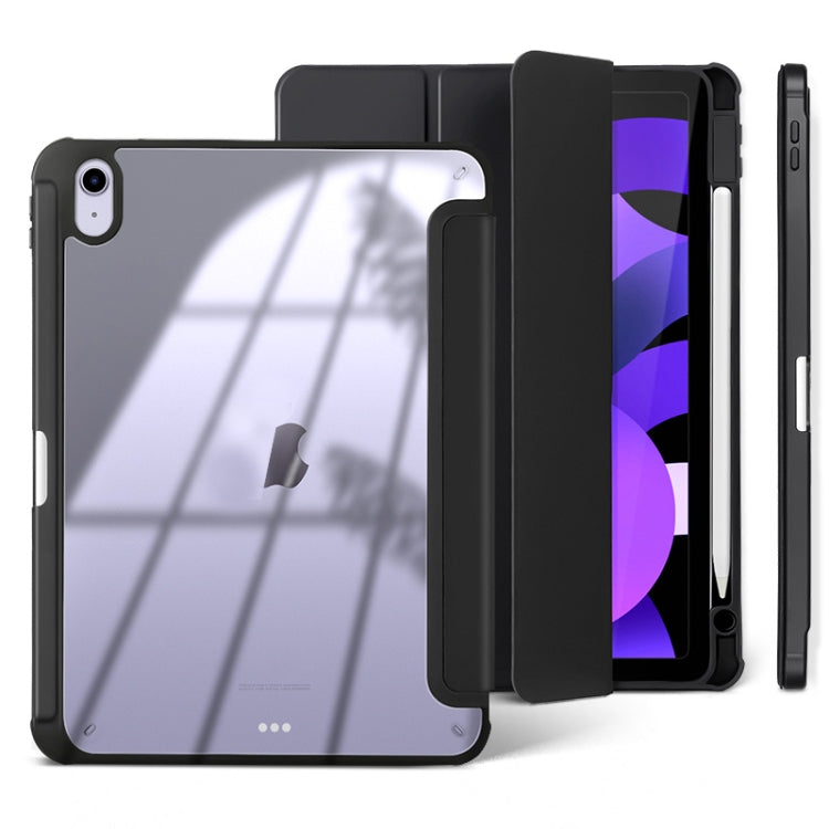 Étui pour tablette en cuir intelligent acrylique à 3 volets, For iPad mini 6 / mini 2024, For iPad Pro 11 2022 / 2021 / 2020, For iPad 10th Gen 10.9 2022, For iPad Air 2022 / 2020 10.9, For iPad Pro 10.5 / Air 2019