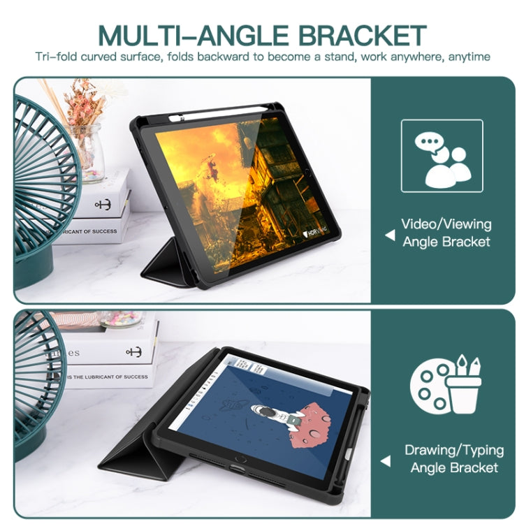 Étui pour tablette en cuir intelligent acrylique à 3 volets, For iPad mini 6 / mini 2024, For iPad Pro 11 2022 / 2021 / 2020, For iPad 10th Gen 10.9 2022, For iPad Air 2022 / 2020 10.9, For iPad Pro 10.5 / Air 2019