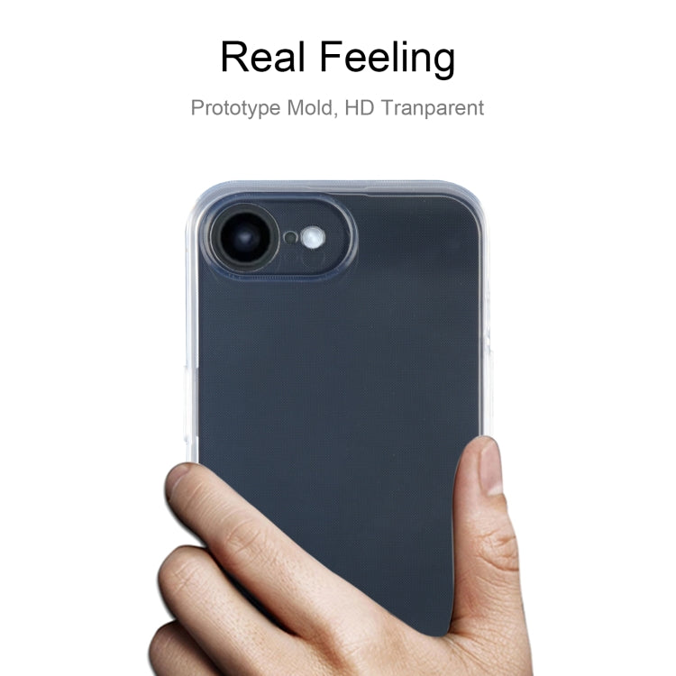 Coque transparente ultra fine en TPU pour iPhone séries 16 et 15