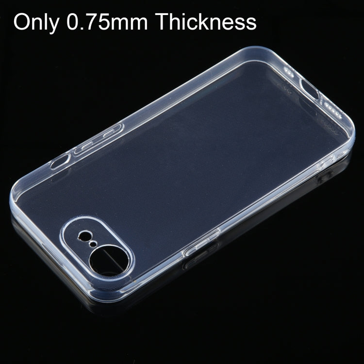 Coque transparente ultra fine en TPU pour iPhone séries 16 et 15
