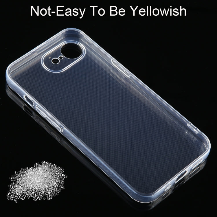 Coque transparente ultra fine en TPU pour iPhone séries 16 et 15