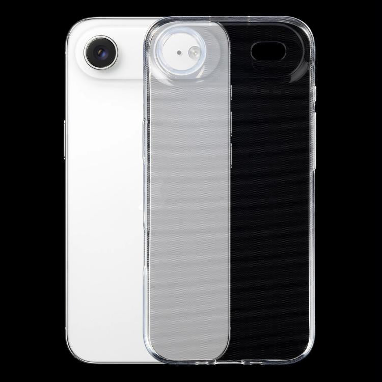 Coque transparente ultra fine en TPU pour iPhone séries 16 et 15
