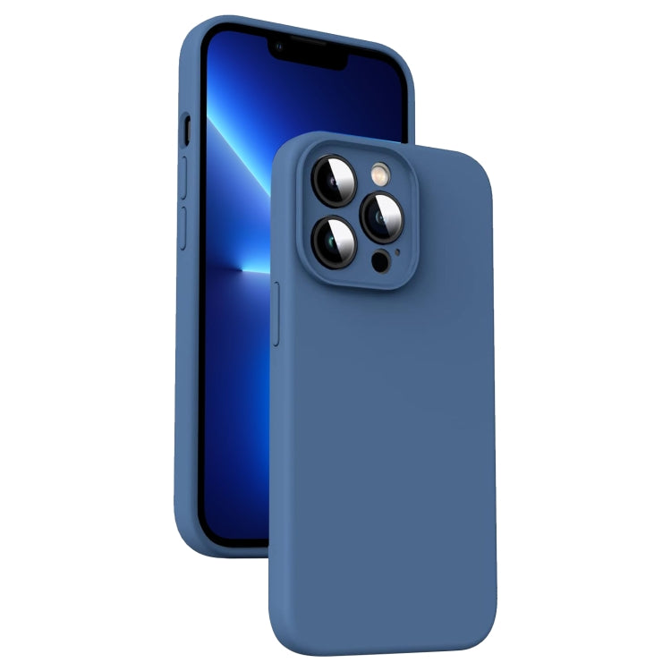 Coque Silicone Liquide Premium avec Doublure Microfibre – Protection Antichoc pour iPhone 13 Pro, 13 / iPhone 12, 12 Pro Max