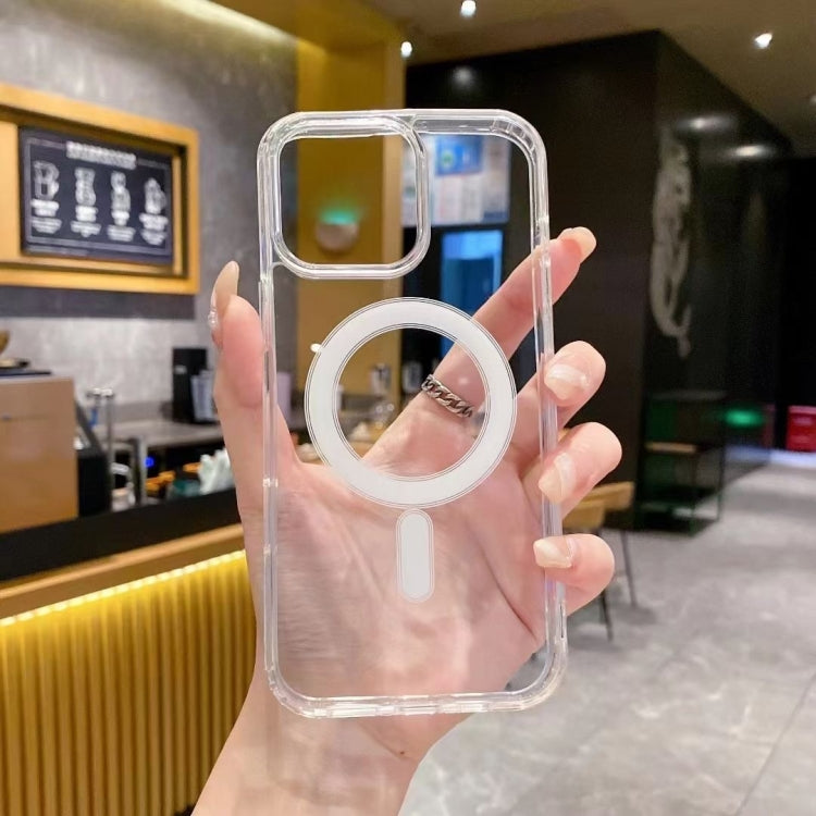 Coque magnétique transparente en TPU acrylique MagSafe
