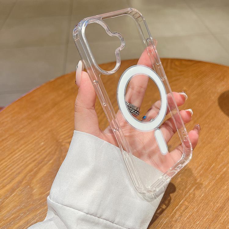 Coque magnétique transparente en TPU acrylique MagSafe