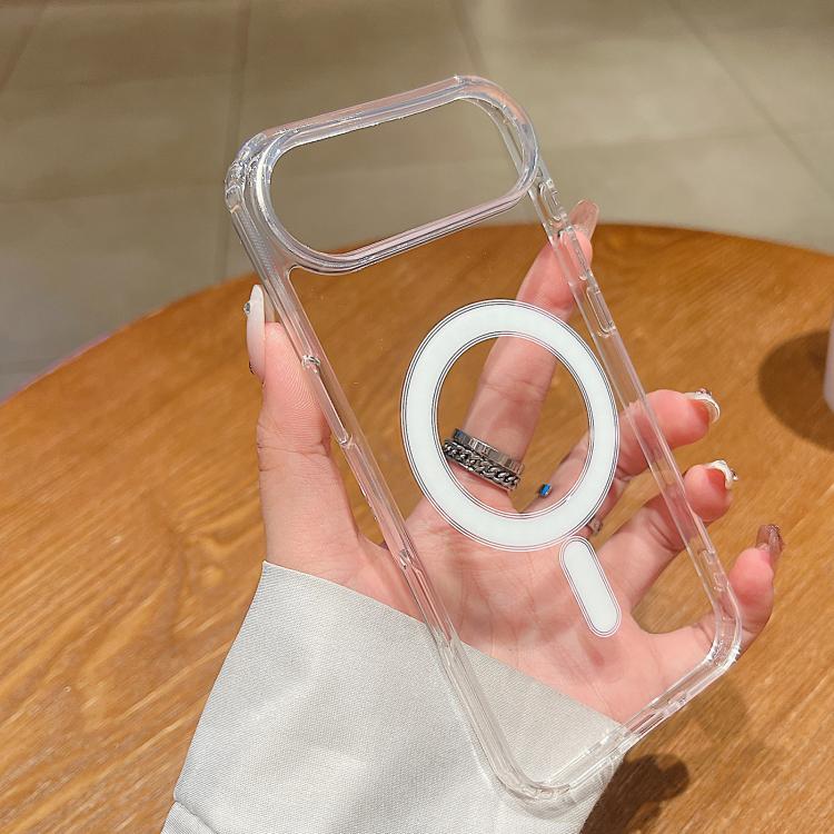 Coque magnétique transparente en TPU acrylique MagSafe
