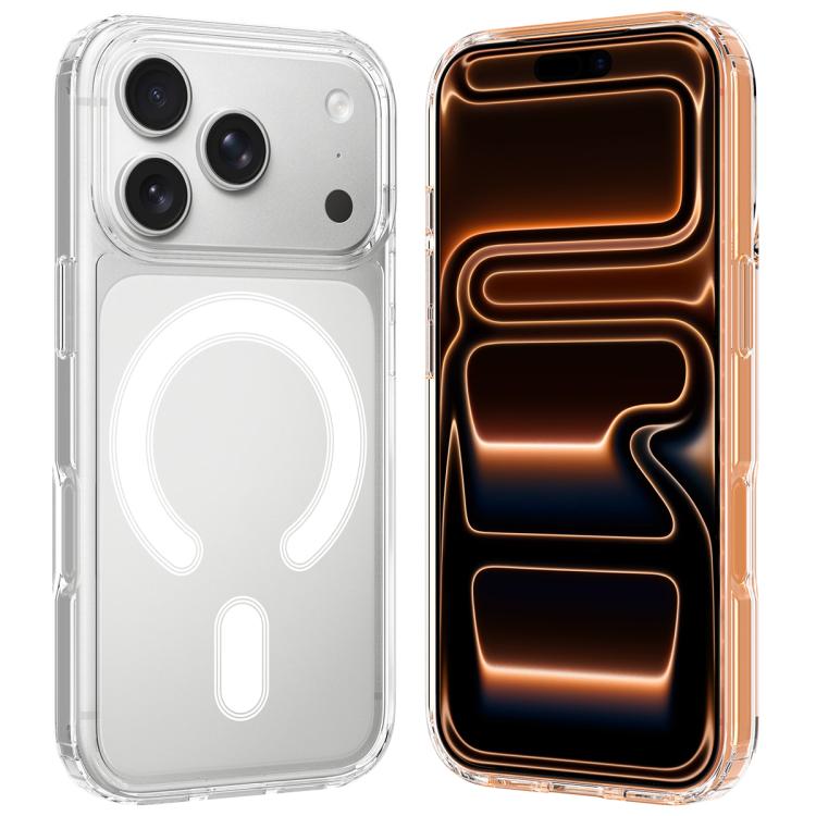 Coque magnétique transparente en TPU acrylique MagSafe