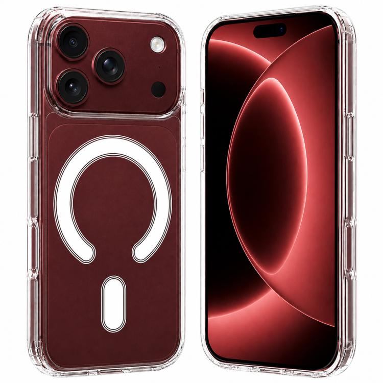 Coque magnétique transparente en TPU acrylique MagSafe